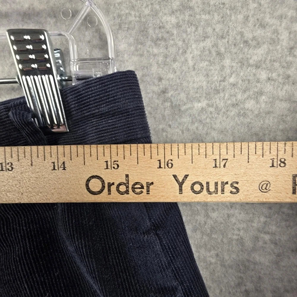 Vintage Lands' End‎ Pants Mens 31x27 Blue Corduroy Chino Tapered USA 80s Casual